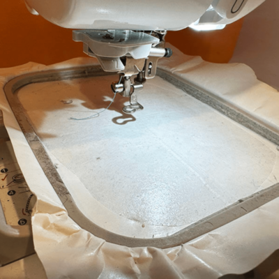 Machine embroidery hoop
