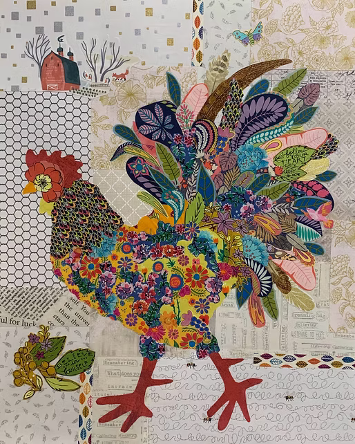 Laura Heine Rooster/Bee/Hen Workshop